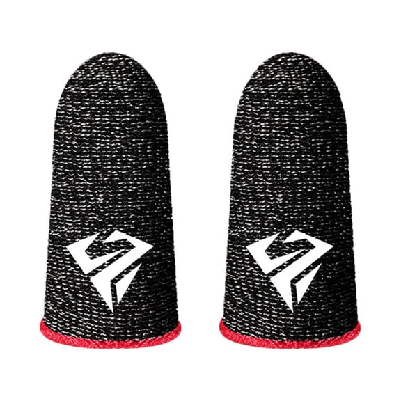 Tizuqe Breathable Gaming Finger Sleeves Game Gloves Anti-Sweat Thumb Finger Cots Fingertip Cover for Mobile Games PUBG/COD/LOL