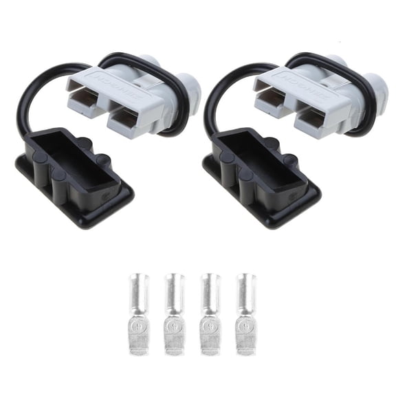 HONCLL 2Pcs/set Pair Plug Charging Connecting Battery Trailer Durable Portable 50A 600V Accessory Practical Quick Connector Kit
