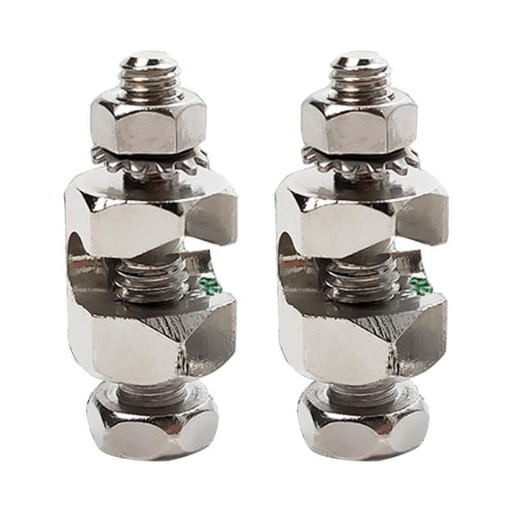 HONCLL 2x Solar Panel Photovoltaic Bolt-On Coupling Earthing Ground Lug Cable Clip