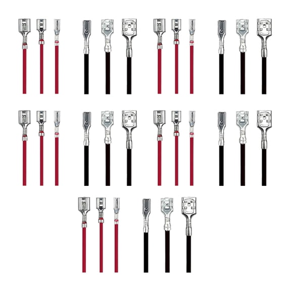 Tizuqe 30Pcs Female Speaker Wire Connector with Insulating Sleeves Quick Splicing Kits