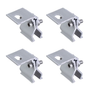 Tizuqe 4pcs Solar Panel Mounting Clamps Aluminum Rack for Secure & Stable Installation