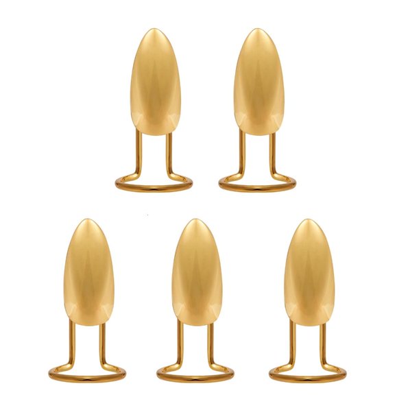 HONCLL 5 Pieces Stylish Copper Rings with Adjustable Fit Accessory for All Finger Sizes