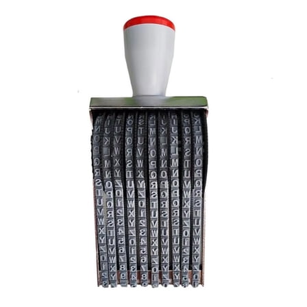 HONCLL Adjustable Rubber Stamp Letter and Number Stamp Business Number Letter Stamp