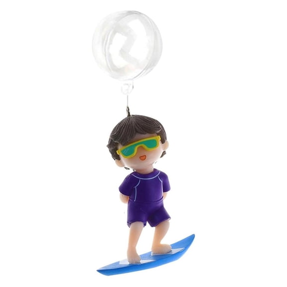 HONCLL Aquarium Decorations Girl on Whale Aquarium Fish Playmates Surfing Boy Small Diver Miniature Figurines