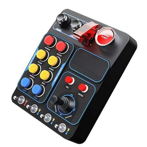 Tizuqe CB1 Programmable Button Controller Racing Emulator Cental Control Box Realistic Racing Simulation and Immersive Game