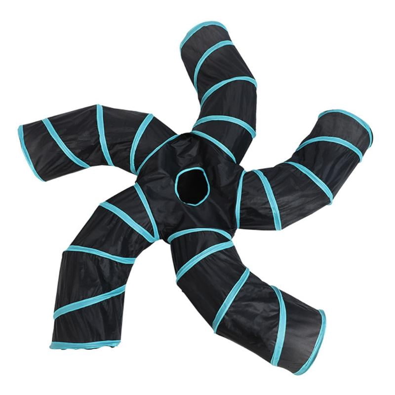 HONCLL Collapsible for Cat Tunnel Kitten Toy Big Playtube Durable 5-Way Tube Soft Catte