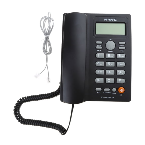 Tizuqe Caller Display Telephone Hands Free Calling Corded Landline Phone Landline Telephone for Home Office Hotel KX-T2025