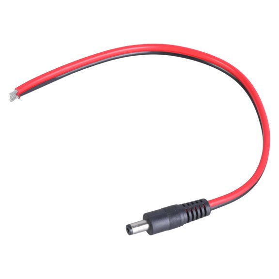 Tizuqe DC5521 Male Power Pigtail Cable 14AWG 5.5x2.1mm Bare Wire for CCTV LED Strips