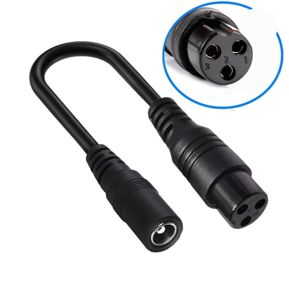 Tizuqe DC5521 to 3Pin 3Pin Conversion Cable Wire Female to Male Head for Video Devices and Scooter, Balance Bike