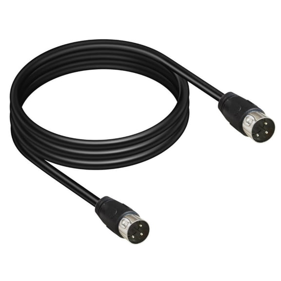 Tizuqe Large 3 Pin DIN Male to 3 Pin DIN Male Signal Connector Cable Adapter Wire