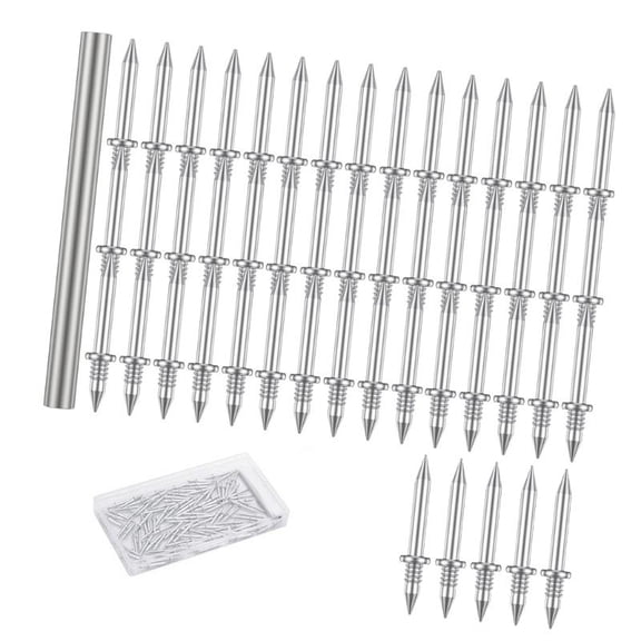 HONCLL Double Head Nail Set Invisible Fixing with Sleeve Tool Fastener set for Baseboards