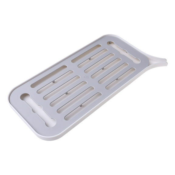 Tizuqe Drain Rack Plastic Dish Drainer Dryer Tray Kitchen Organizer Worktop Large Sink Drying Rack