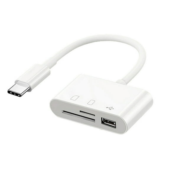 Tizuqe 3 in 1 USB C Memory Card Reader for Memory Cards Compatible for USB C Devices Connecting USB Peripherals Mouse Keyboards