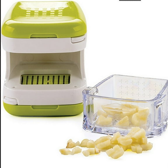 Tizuqe Efficient Manual Garlic Chopper Double Sided Mincer Easy Operate Small Food Processor Practical Kitchen Gadget