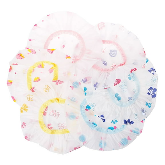 Tizuqe Elastic Bathing Cap Wrapping Hair Bathing Shower Waterproof Hair Dry Hat Supply