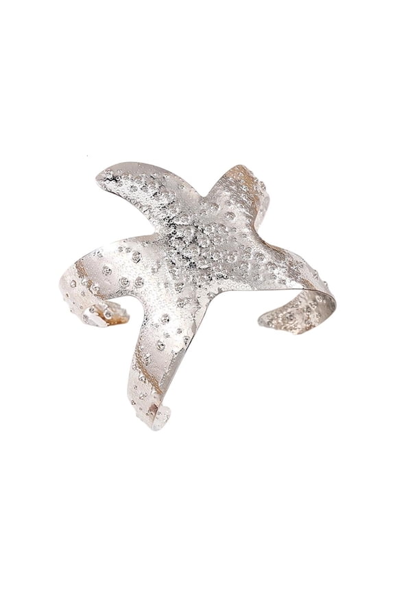 HONCLL Elegant Starfish Open Cuff Bracelet for Everyday and Special Occasions