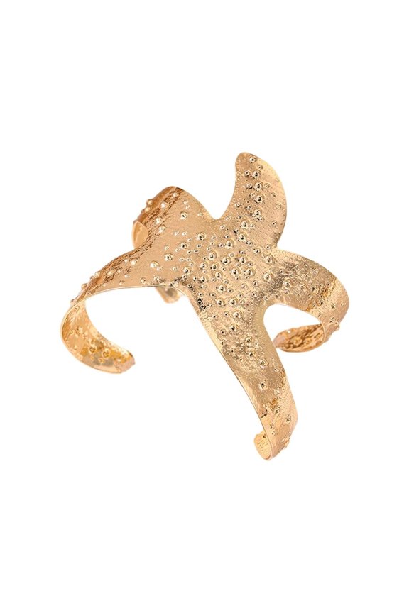 HONCLL Elegant Starfish Open Cuff Bracelet for Everyday and Special Occasions