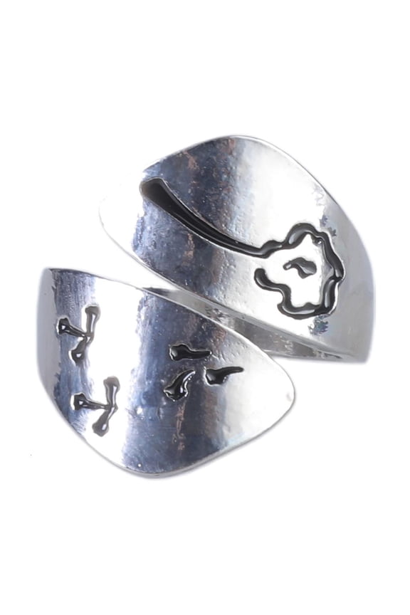 HONCLL Fashion Jewelry Silver Dandelion Ring Adjustable Wrap Open Ring Finger Rings