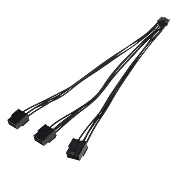 HONCLL GPU VGA 16 Pin Male to 3/4xGPU 8Pin Female GPU Splitter Power Sleeved Cable