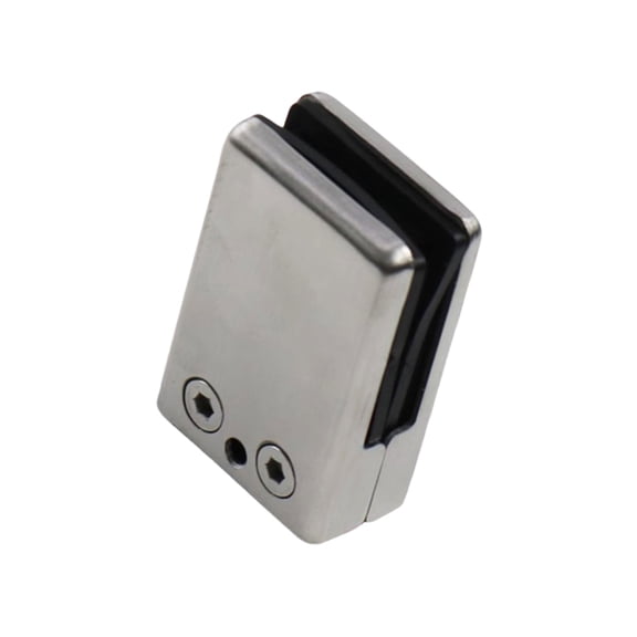 Tizuqe Stainless Steel Glass Clip Mounting Brackets Adjustable Glass Brackets for Railing Balustrade Staircases Handrails