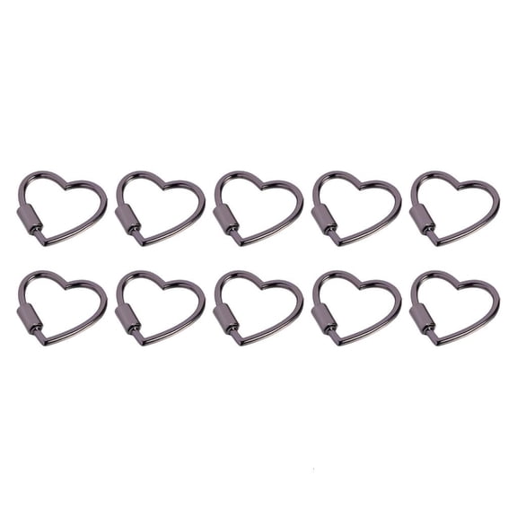 HONCLL Heart Shape Buckles Fasteners Clip for Handbag Strap Key Rings Bag Accessories