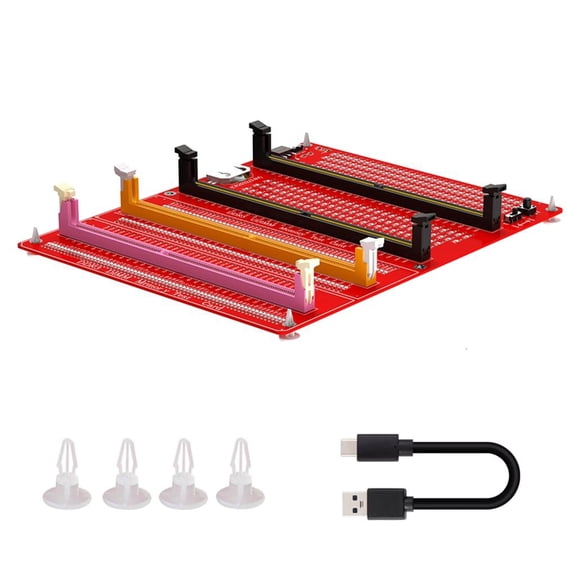 HONCLL Laptop/Desktop Memory Slot DDR3 DDR4 DDR5 Diagnostic Repair Test Card with LED Tester Troubleshoot Easily