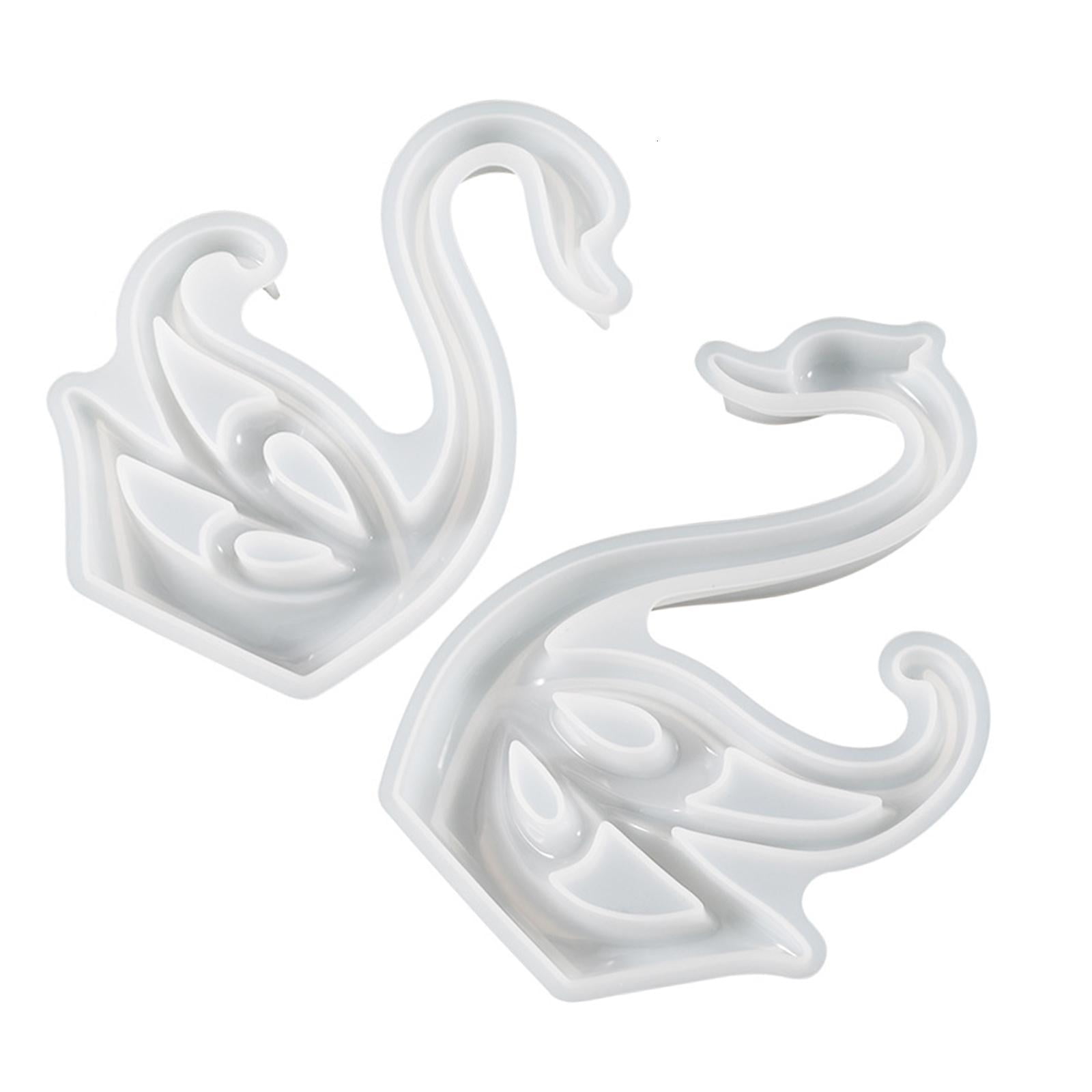 HONCLL Large Swan Ornament Crafts Silicone Mold Jewelry Epoxy Casting Jewelry Tool Making Resin Diy Craft Home Decoration