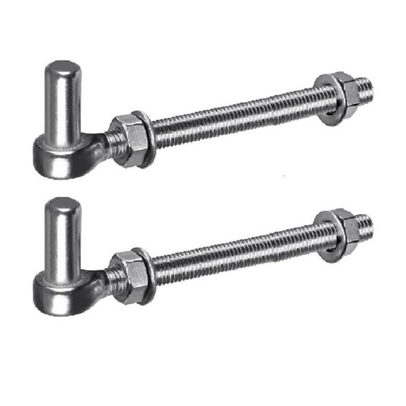 HONCLL Long service J Bolt Hinges Rustproof Bolt Hinges for Metal Farm gate & Wood Door