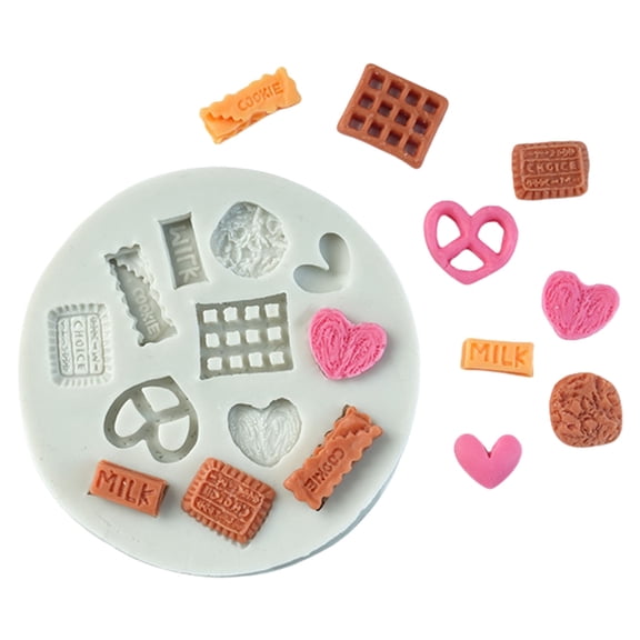 Tizuqe Mini Square Candy Chocolate Molds Heat Resistant Silicone Baking Decoration Molds