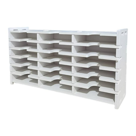 HONCLL Multifunctional Plastic Stamp Pad Storage Rack Workspaces Storage Solution