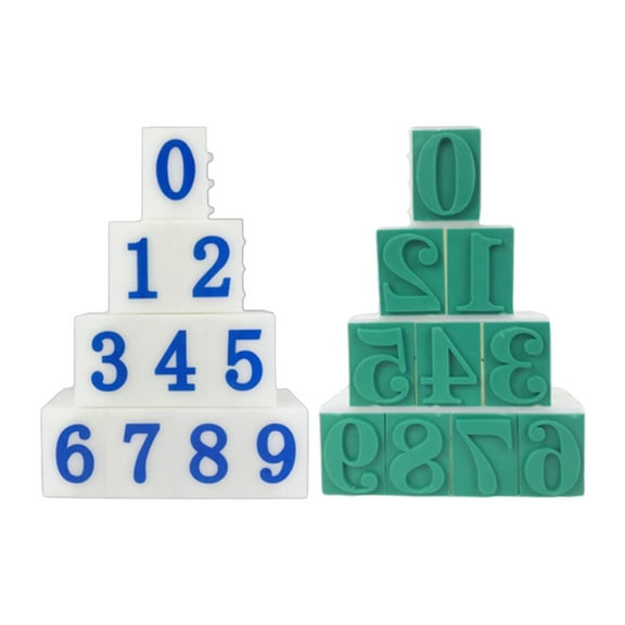 Tizuqe Number Stamp Digital Stamp From 0 to 9 Number Stamp For Card Making Scrapbooking