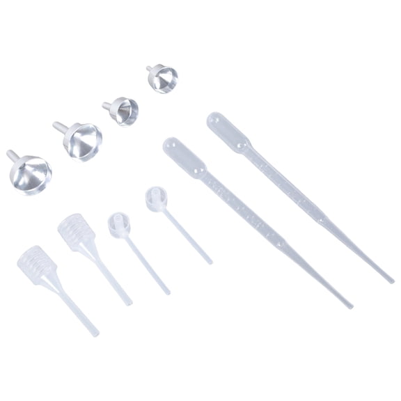 Tizuqe Pack Of 10 Sturdy Metal Funnel For Quick And Clean Perfumes And Liquid Filling