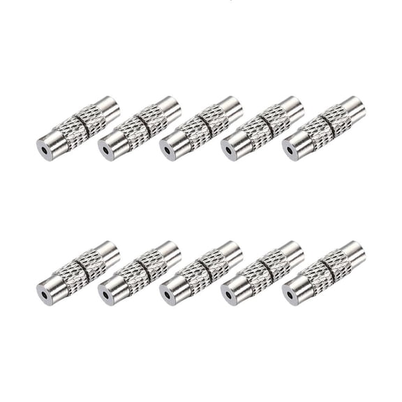 HONCLL Pack of 10 Chic Copper Screw Clasps Jewelry Fasteners For DIY Necklace Bracelet