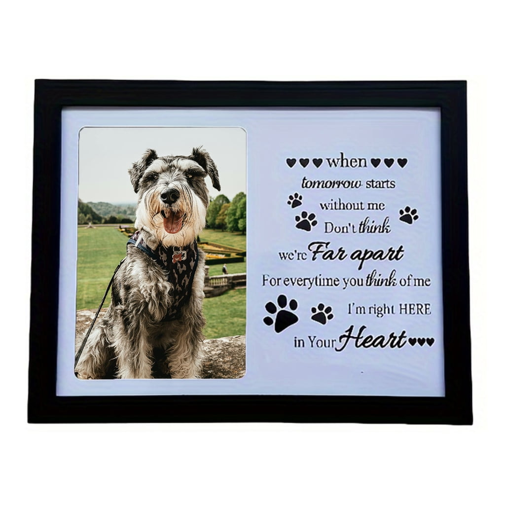 Tizuqe Pet Photo Stand Pet Memorial Pictures Frame Sympathy Gift Table ...