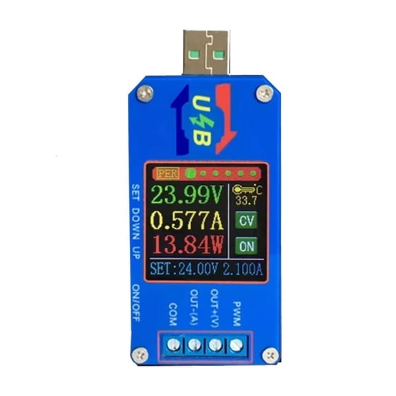 HONCLL Precise USB Voltage Current Meter PWM Generator Frequency Measurement Tool