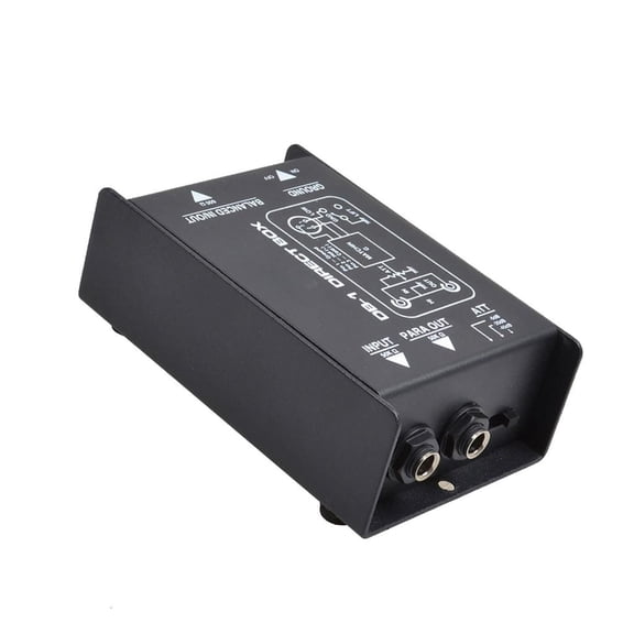 HONCLL Quality Sound Passive DI Box Impedance Transform Hum Eliminators for Long Distances Instrument Signal Transmission