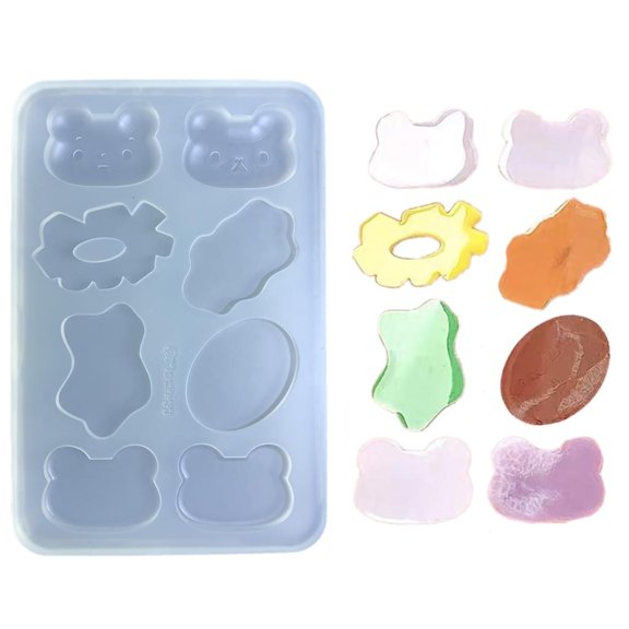 HONCLL Resuable Bake Tools Adorable Hamburger Silicone Mould Toast Burger Casting Mold