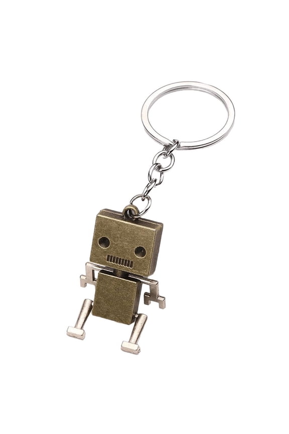 HONCLL Retro Style Robot Keychain Collection Movable Robot Charm For Men Women Teens
