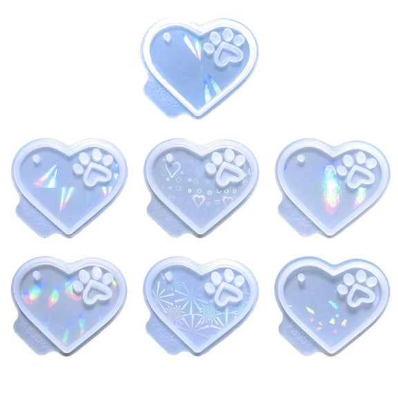 HONCLL Silicone Heart Dogs Claws Mould for Plaster Making and Art Supplies Projects