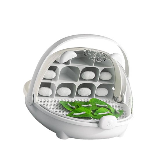 HONCLL Silkworm Breeding Container Box with Detachable Tray For Pet Insect Observing