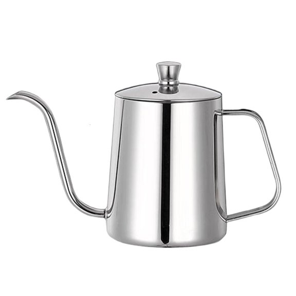HONCLL Stainless Steels Pours Over Kettle Household Hand Brewing Coffee Pot Long Gooseneck Coffee Pot Kitchen Tool Easy to Clean