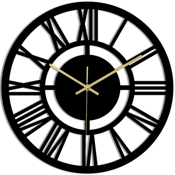 Tizuqe Stylishs Wall Clock Decorative Battery Operated Wall Clock for Contemporary Home