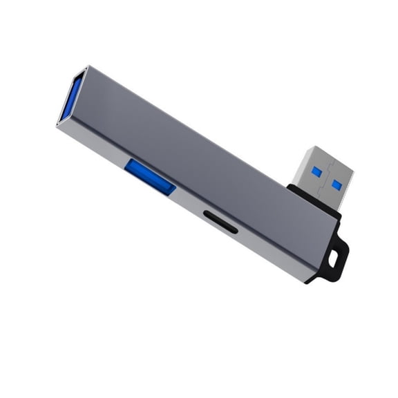 Tizuqe Lightweight USB3.0 Hub USB3.0 to Type C and USB Expansion Hub Adapter Compatible for Window Linux Androids Devices