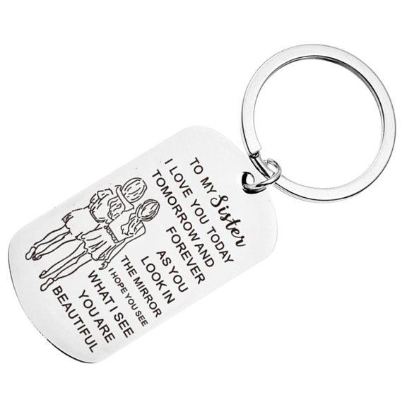 HONCLL Trendy Friend Key Holder Customizable Engraving Keyrings Bags Decortaions