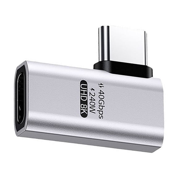 Tizuqe Type C Male Female Connectors 8K Video 240W Charging Adapter for Tablets