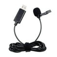 thumbnail image 1 of HONCLL USB Mini Portable Clip-on Lapel Lavalier Buttonhole Mic Wired Microphone for Mobile Phone DSLR Camera Laptop, 1 of 18