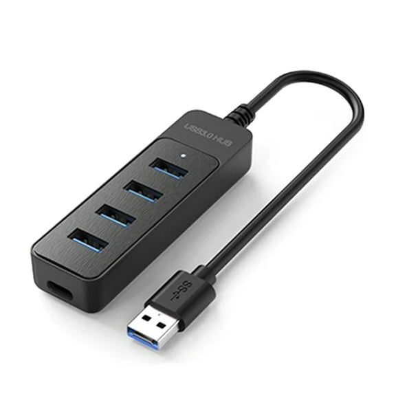 Tizuqe USB3.0 Adapter Hub 4-Port 5Gbps Fast Speed Data Transfer for Office and Home