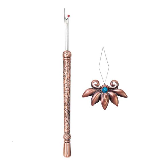 HONCLL Vintage Seam Unpicker Thread Remover Tool with Easy Insert Needle Threader