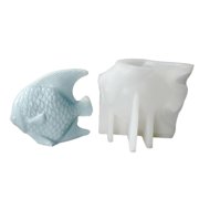 HONCLL for Creative Tilapia Shape Silicone Mold DIY Crystal Epoxy Small Fish Casting Mo