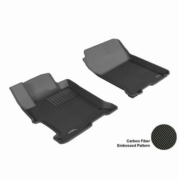 HONDA ACCORD 2013-2014 CPE/SDN KAGU BLACK R1 Floor Mat